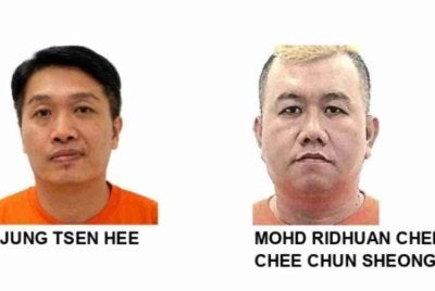 Tsen Hee (kiri) dan Mohd Ridhuan Chee dicari SPRM bagi membantu siasatan kes. Foto: SPRM
