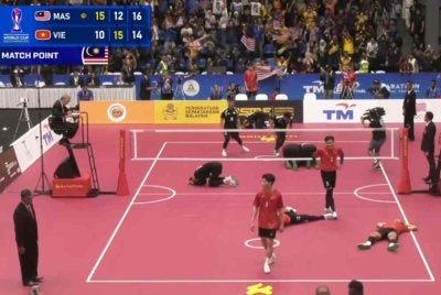 Malaysia mara ke final acara kuadran selepas menewaskan Vietnam.