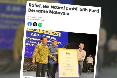 Parti Bersama yang diterajui Rafizi dan Nik Nazmi menggariskan 12 agenda utama yang disifatkan sebagai manifesto awal parti itu sempena pelancaran kepimpinan baharu mereka.