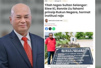 Ronnie Liu dan laporan Sinar Harian