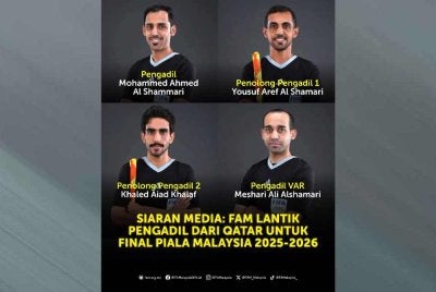 Empat pengadil yang telah dilantik oleh FAM untuk mengadili aksi final Piala Malaysia.