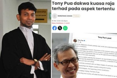 Partiben (gambar kiri) menggesa Tony memberi penjelasan segera sama ada kenyataan beliau bermaksud mempertikai kuasa perlembagaan Sultan atau sebaliknya.