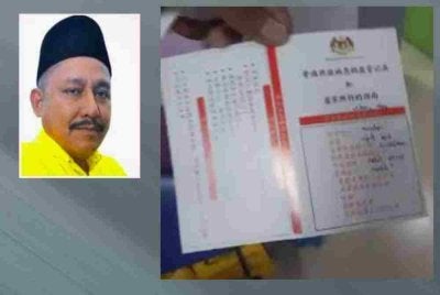 PERKASA kesal dan membantah keras tindakan pihak klinik mengeluarkan buku temu janji kesihatan menggunakan bahasa Mandarin sepenuhnya, tanpa sebarang terjemahan atau versi Bahasa Melayu. Gambar kecil: Borhan 