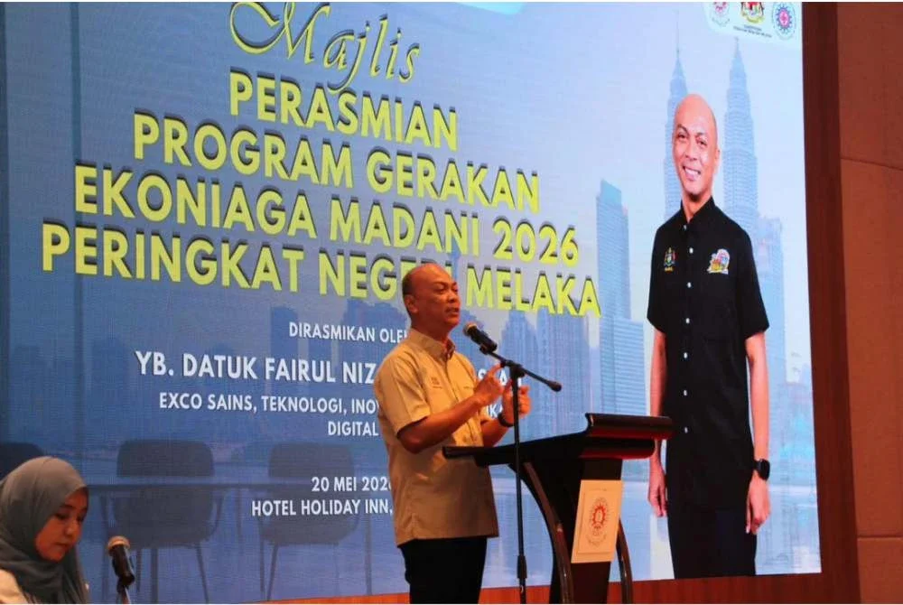 Fairul Nizam berucap ketika merasmikan Program Gerakan Ekoniaga MADANI (GEMA) 2026 Peringkat Negeri Melaka.