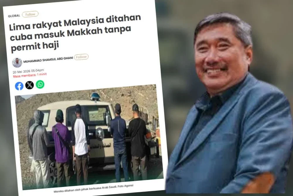 Laporan Sinar Harian dan Razali (kanan).