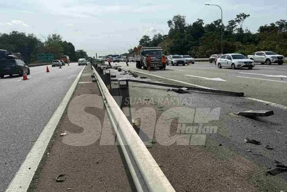Keadaan di lokasi kejadian.