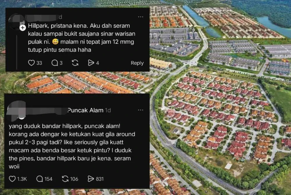 Tular hantaran di media sosial berkaitan misteri ketukan di beberapa kawasan sekitar Puncak Alam.