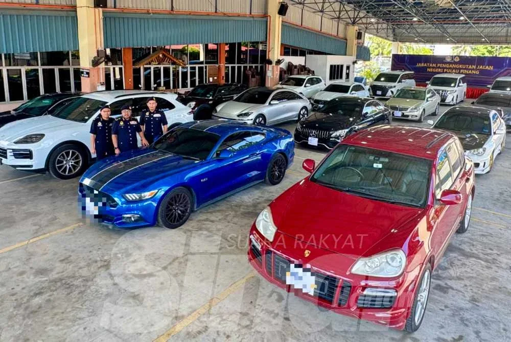 Pelbagai jenis kenderaan mewah disita dalam Ops Luxury yang dijalankan sejak tahun lalu di seluruh Pulau Pinang.