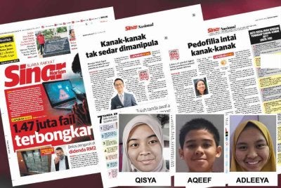 Laporan Sinar Harian berhubung trend jenayah eksploitasi seksual kanak-kanak secara dalam talian di negara ini. 
