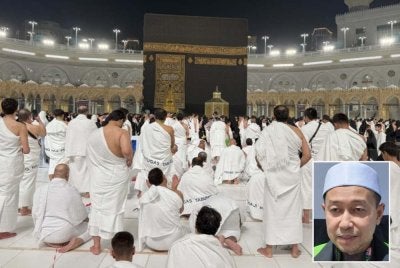 Luqman (gambar kecil) berkata, semua jemaah wajib berada di Arafah tanpa mengira pangkat, bangsa atau kedudukan sekali gus menggambarkan persamaan darjat dalam Islam.