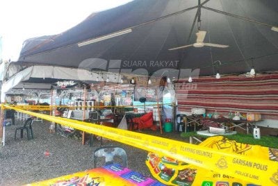 Lokasi insiden letupan gas di Dataran Jam Besar pada Khamis.