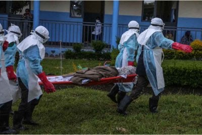 Sebahagian besar kes direkodkan di pusat penularan wabak di wilayah Ituri, timur laut Kinshasa. Foto AFP