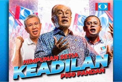 Himpunan Setia Keadilan Pandan yang diadakan di Kuala Lumpur malam ini. Foto: FB Harapan MADANI 