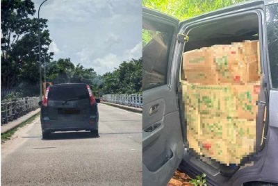 Seorang lelaki ditahan selepas pasukan operasi mengekori sebuah Proton Exora dari kawasan Tok Bali. 