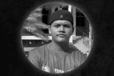 Muhammad Adam Putra tidak sedarkan diri sewaktu menjalani latihan di padang Batalion Kedua Pasukan Gerakan Am (PGA) Kulim pada Sabtu. Foto Ihsan FB Fakulti Sains Sukan dan Rekreasi UiTM (FSR Perlis).