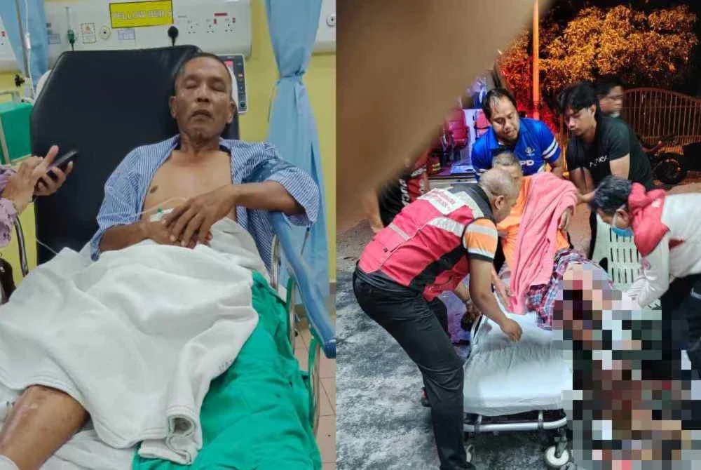 Mangsa yang cedera kini dirawat di Hospital Port Dickson. Foto ihsan pembaca