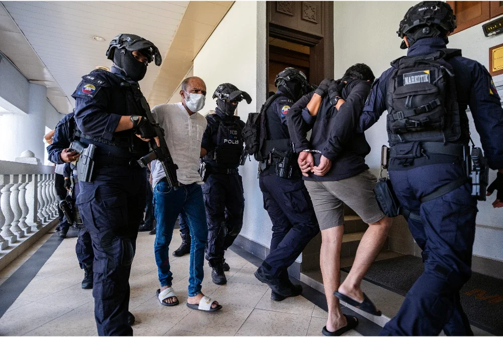 Tiada pengakuan direkodkan daripada mereka kerana kes itu berada di bawah bidang kuasa Mahkamah Tinggi. Foto Bernama