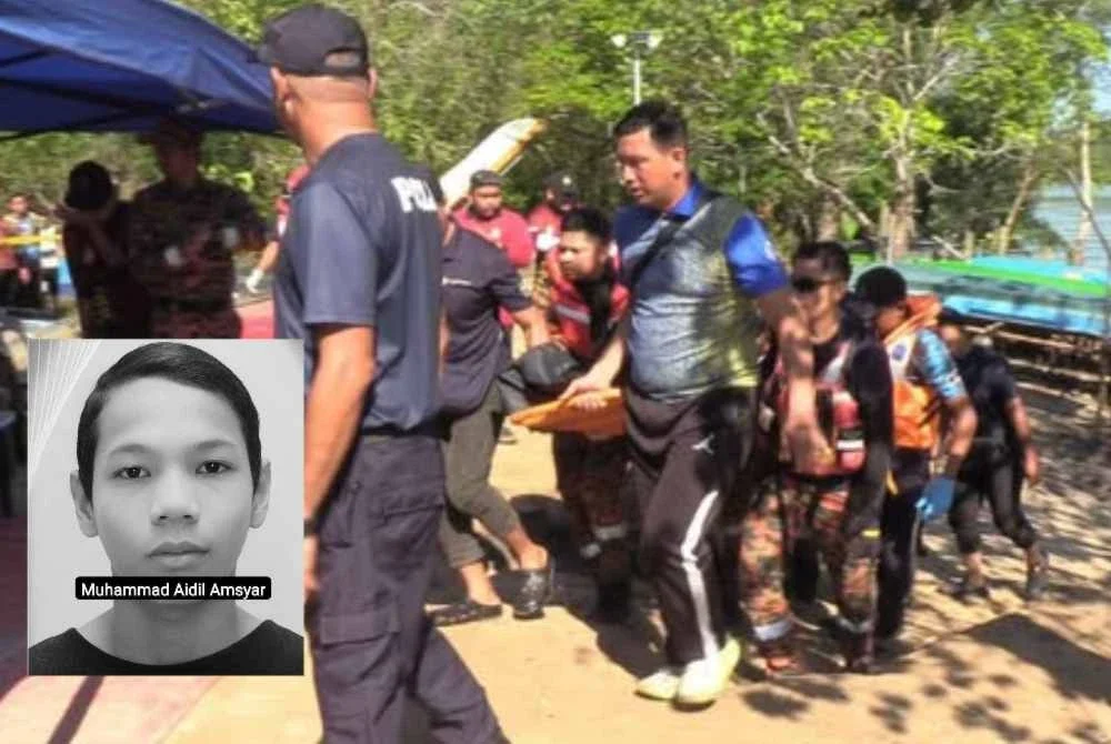 Mayat Muhammad Aidil Amsyar ditemukan dalam keadaan terapung oleh orang awam.