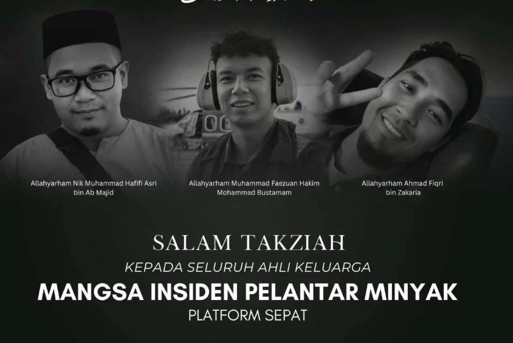 Tragedi itu turut mengorbankan dua anak Pahang iaitu Allahyarham Muhammad Faezuan Hakim Mohammad Bustamam, 28, dari Kuantan dan Allahyarham Nik Muhammad Hafifi Asri Ab Majid, 38, dari Bandar Indera Mahkota.