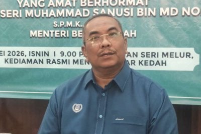 Muhammad Sanusi pada sidang akhbar selepas Majlis Penyerahan Lembu Sempena Hari Raya Aidiladha Tahun 2026.