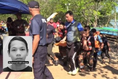 Mayat Muhammad Aidil Amsyar ditemukan dalam keadaan terapung oleh orang awam. 