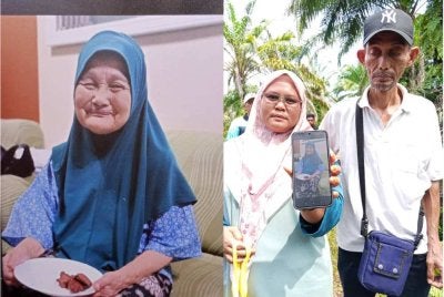 Noorzilla berharap ibu mertuanya, Nathiah (kiri) ditemui dengan selamat selepas dilaporkan hilang sejak Selasa.