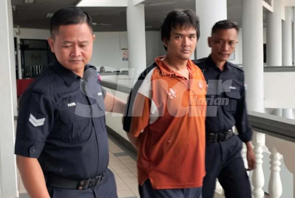 Tertuduh mengaku bersalah terhadap pertuduhan sengaja menyebabkan kecederaan terhadap isterinya yang berusia 41 tahun. Foto Sinar Harian