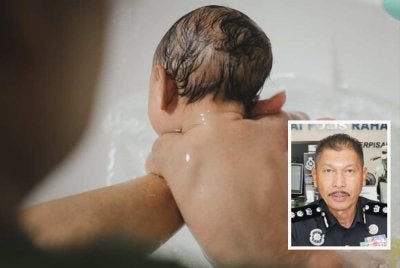 Seorang bayi perempuan berusia 11 bulan meninggal dunia selepas ditemukan terlangkup dalam sebuah baldi berisi air di halaman belakang sebuah rumah di Jalan Sri Permata Ladang semalam - Foto hiasan. - Gambar kecil (Mohd Yatim)