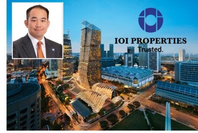 The South Beach Mixed Development yang merangkumi Menara Pejabat 34 Tingkat dan JW Marriott South Beach dengan 634 bilik. Gambar kecil: Datuk Lee Yeow Seng