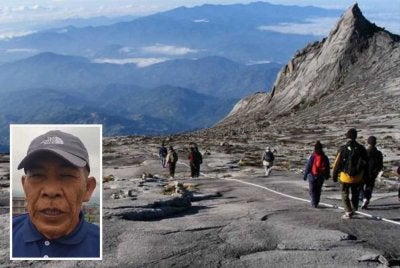 Mohd Noor (gambar kecil) berkata, orang ramai perlu lebih peka terhadap keadaan persekitaran sebelum memulakan pendakian. Foto hiasan