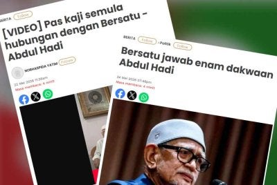 Bom politik Pas-Bersatu terdengar di mana-mana dan baunya tidak harum. 