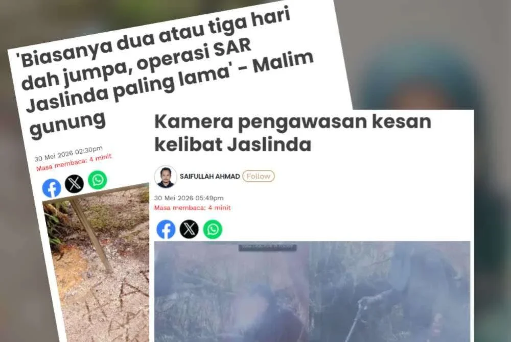 Mangsa kali terakhir dilihat sekitar jam 7.30 pagi oleh malim gunung sebelum dilaporkan hilang.