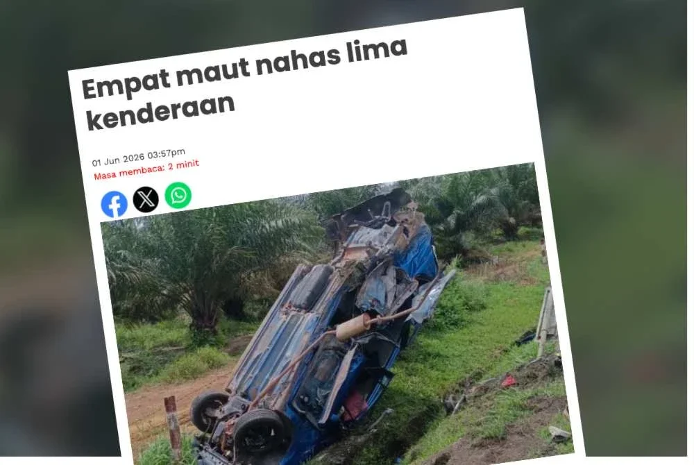 Laporan Sinar Harian pada Isnin.
