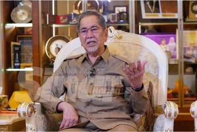Wan Junaidi ketika wawancara eksklusif bersama Sinar Harian. Foto MOHD HALIM ABDUL WAHID-SINAR HARIAN
