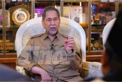 Wan Junaidi ketika wawancara eksklusif bersama Sinar Harian. Foto MOHD HALIM ABDUL WAHID-SINAR HARIAN