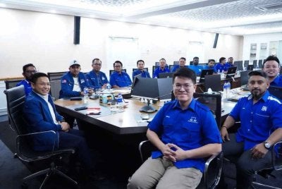 Mesyuarat Pemuda BN Johor yang diadakan pada Selasa.