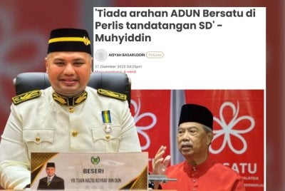 Haziq Asyraf kesal terhadap tindakan Bersatu yang didakwa berulang kali menafikan peranan ADUN-ADUN parti itu dalam perancangan menjatuhkan Menteri Besar Perlis daripada Pas.