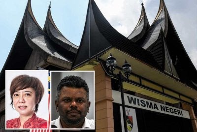 Beberapa Exco Negeri Sembilan memaklumkan isu pembubaran DUN tidak dibincangkan dalam mesyuarat MMK pada Rabu. - Gambar kecil Nicole Tan (kiri) dan Arul Kumar