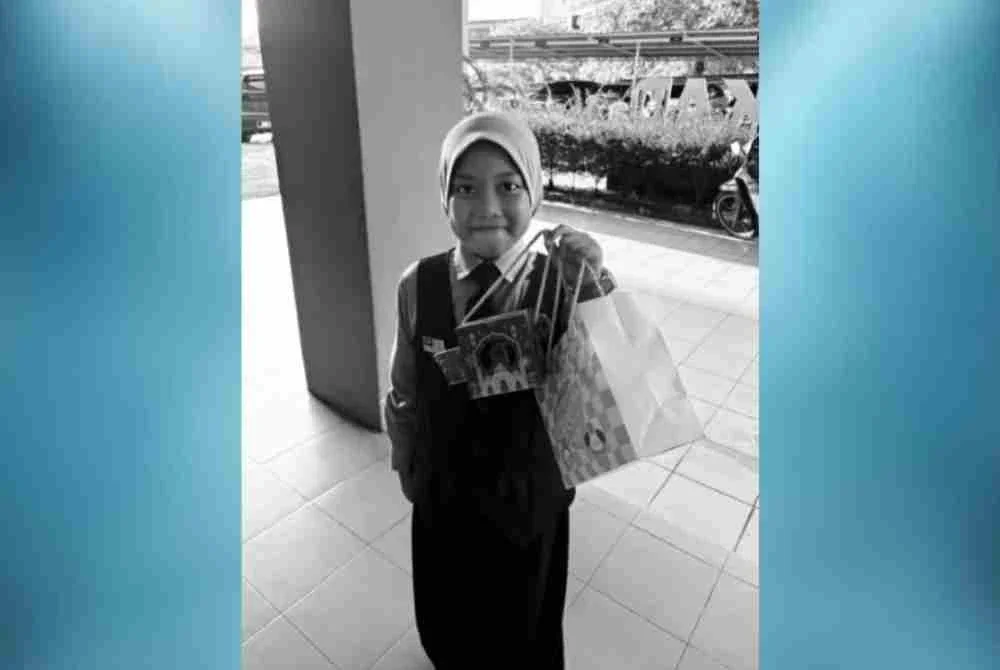 Pihak sekolah menerusi hantaran di media sosial memaklumkan, mangsa, Nur Inara Aisyah, anak kepada pasangan Shahrul dan Nuralsida, telah meninggal dunia pada Rabu.