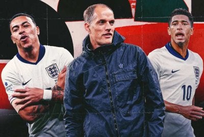 Tuchel (tengah) disaran merehatkan Bellingham dan menyenaraikan Rogers dalam kesebelasan utama England pada aksi pembukaan Piala Dunia menentang Croatia pada 18 Jun ini. - Foto: Agensi