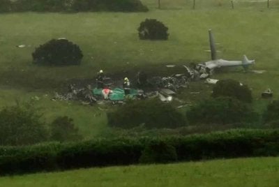 Tiga anggota Tentera Laut Diraja terkorban apabila sebuah helikopter Merlin Mk4 terhempas di sebuah padang di Devon, barat daya England semasa latihan dijalankan, menurut kenyataan pegawai pada Rabu. Foto Reuters