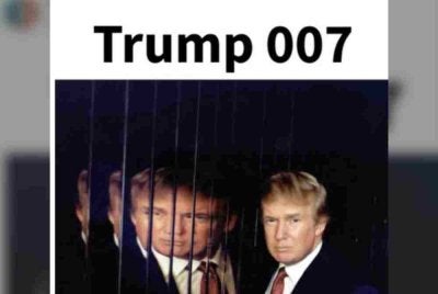 Trump berkongsi gambar mudanya sebagai 'Trump 007'- Foto The Independent