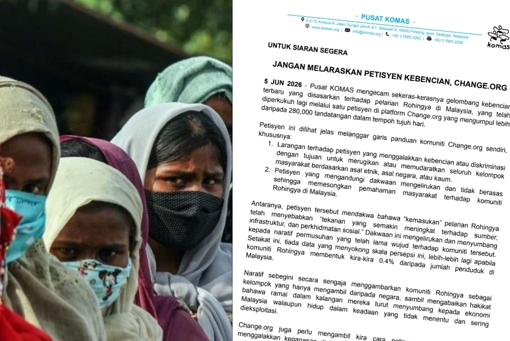 Kenyataan dikeluarkan Pusat KOMAS pada Jumaat