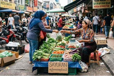 Peniaga warga asing masih berdegil meneruskan perniagaan walaupun larangan sudah lama dikuatkuasakan. - Gambar hiasan imej janaan AI