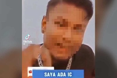 Video tular memaparkan seorang lelaki disyaki warga Myanmar mendakwa memiliki MyKad.