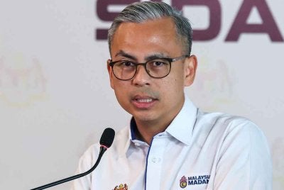 Fahmi pada sidang media di kementeriannya pada Jumaat. Foto Bernama