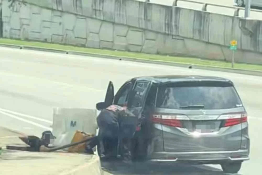 Polis buru sekumpulan lelaki yang dipercayai mencuri kabel di Lebuhraya Lingkaran Tengah 2 (MRR2).