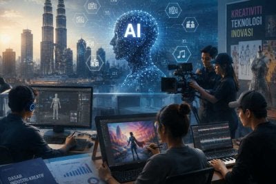 AI bukanlah ancaman kepada industri kreatif, sebaliknya merupakan peluang strategik yang perlu dimanfaatkan secara bijaksana. Foto janaan AI