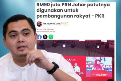 Dr Muhamad Akmal mengulas kenyataan Dr Zaliha dalam satu majlis Pelancaran Jentera Pilihan Raya PH di Batu Pahat, Johor.