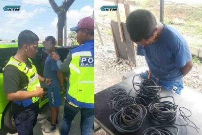 Suspek ditahan sebelum diserahkan kepada pihak polis untuk tindakan lanjut.